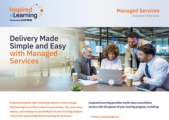 Managed Services Training data sheet cover