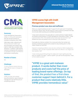 front cover of CMA case study